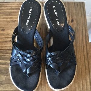 Gianni Bini Black sandals heels size 8